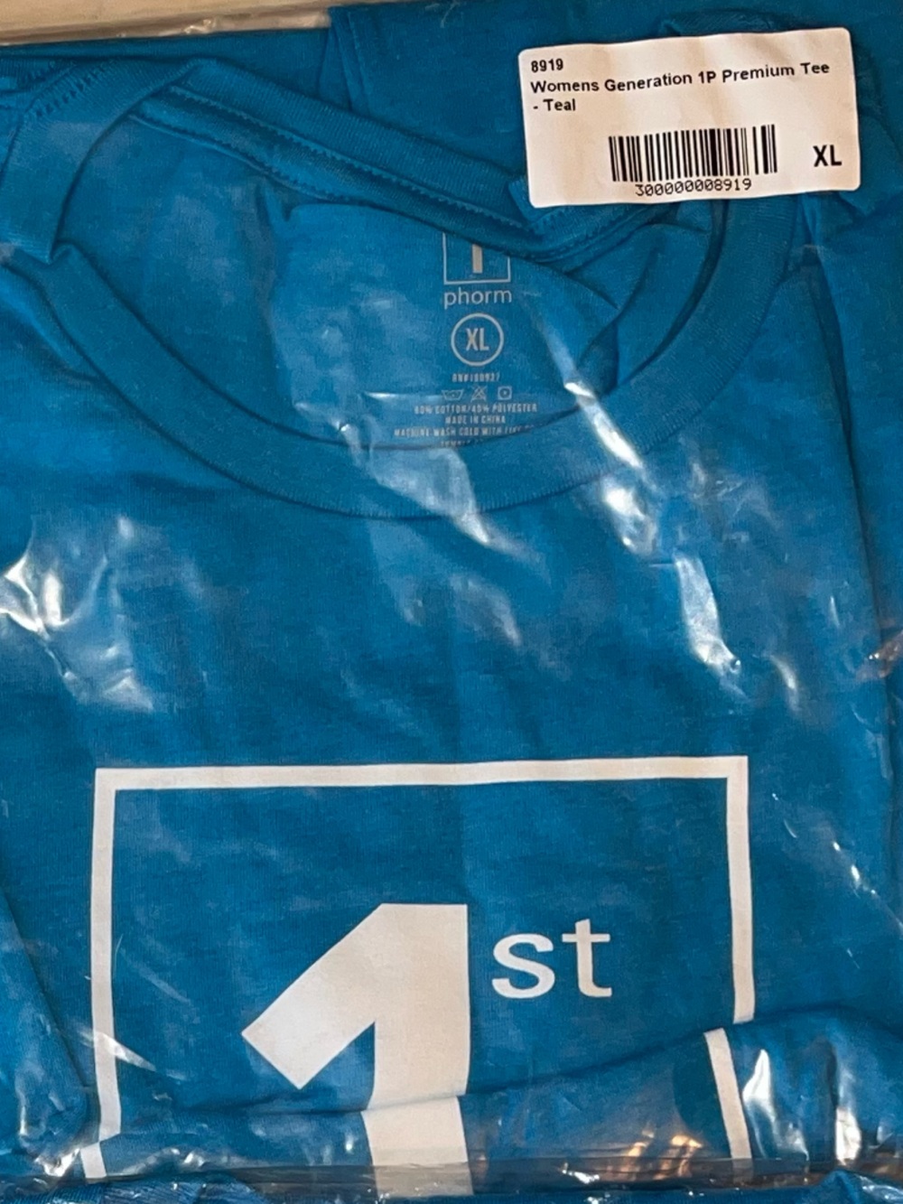 1st Phorm Logo T-Shirts - Teal - XL